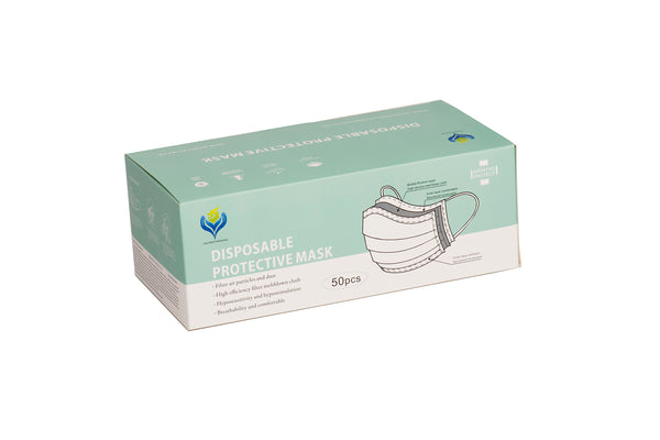 3-Ply Disposable Mask- 50 count